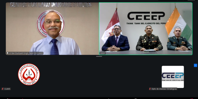 MoU Signing CLAWS and the Peruvian Army’s (CEEEP)
