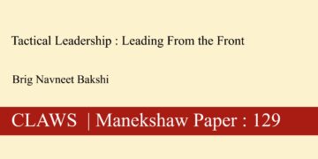 Tactical Leadership : Leading From the Front