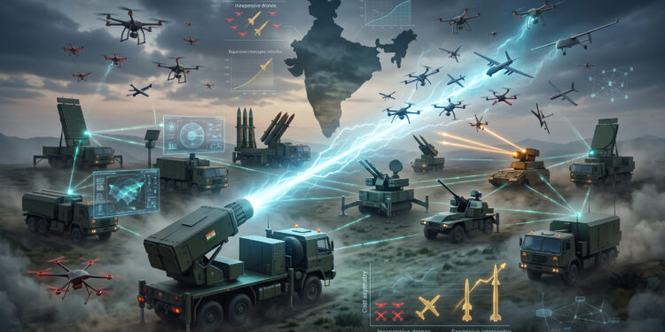 The Economics of Swarm Defence: Integrating High-Power Microwave Weapons into India’s Multi-Layered Defence Grid